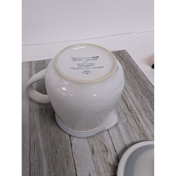 Vintage Johann Haviland Blue Bouquet Crowning Fashion Sugar Bowl Creamer Pitcher - Picture 9 of 9